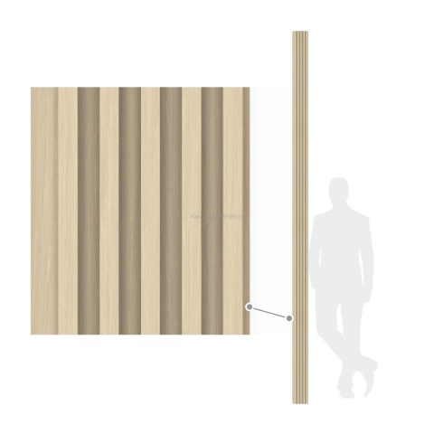Lamele WPC ścienne dekoracyjne na płycie Light Wood 300x11x1,8 cm MATOWE