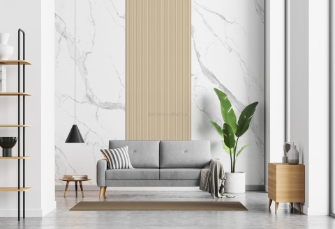 Lamele WPC ścienne dekoracyjne na płycie Light Wood 300x11x1,8 cm MATOWE