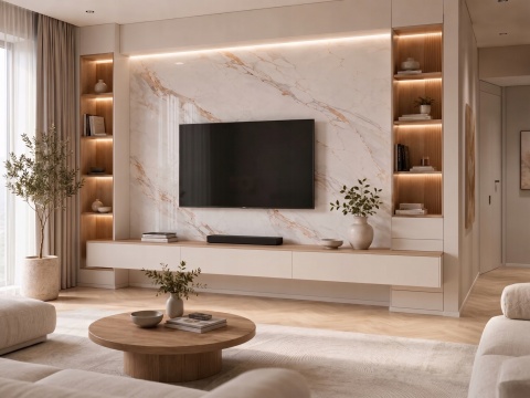 Płyta ŚCIENNA Panel wodoodporny PVC CARRARA GOLD 280x122x0,3cm POŁYSK