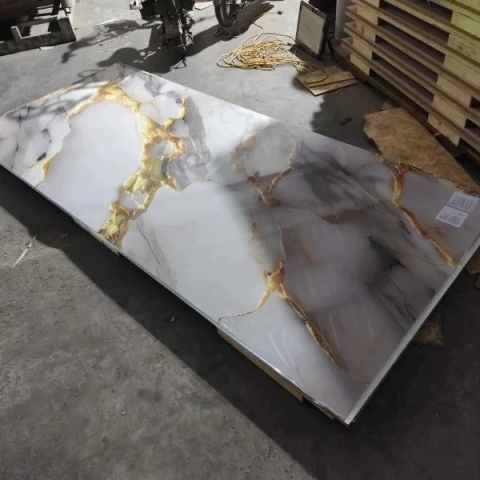 Płyta ŚCIENNA Panel wodoodporny PVC PRESTIGE GOLD 280x122x0,3cm POŁYSK