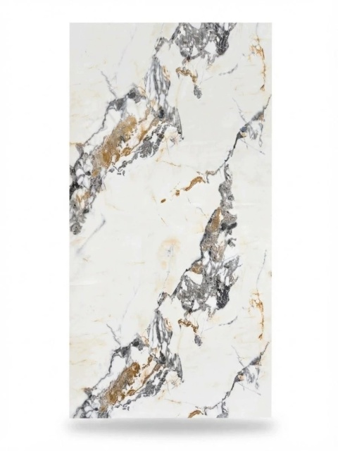 Płyta ŚCIENNA węglowa Panel wododporny PVC Golden Marble 280X120 POŁYSK