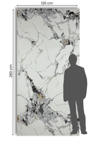 Płyta ŚCIENNA węglowa Panel wododporny PVC Royal Touch 280X120 POŁYSK