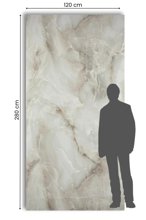 Płyta ŚCIENNA węglowa Panel wododporny PVC Smoky Cloud 280X120 POŁYSK