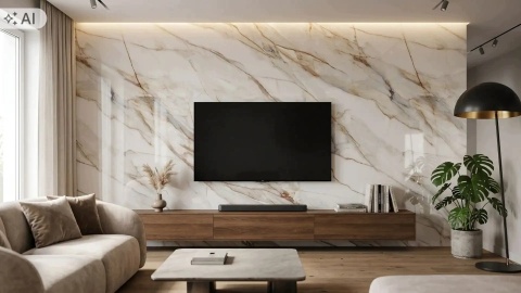 Płyta węglowa WPC/SPC PANEL RW-Crema Naturale 280x110x0,3cm POŁYSK