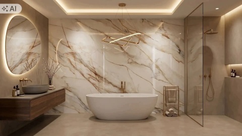 Płyta węglowa WPC/SPC PANEL RW-Crema Naturale 280x110x0,3cm POŁYSK