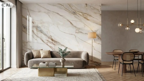 Płyta węglowa WPC/SPC PANEL RW-Crema Naturale 280x110x0,3cm POŁYSK