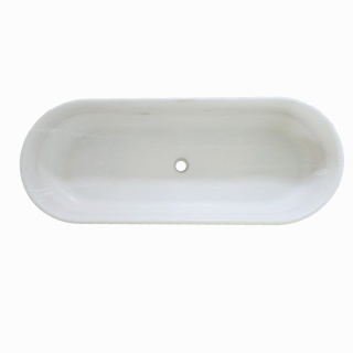 Umywalka marmurowa z białego marmuru Snow White w rozmiarze 104x42x13 cm satyna