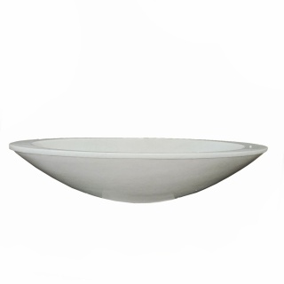 Umywalka marmurowa z białego marmuru Snow White w rozmiarze 13,5x37,5x61 cm, wykończenie polerowane