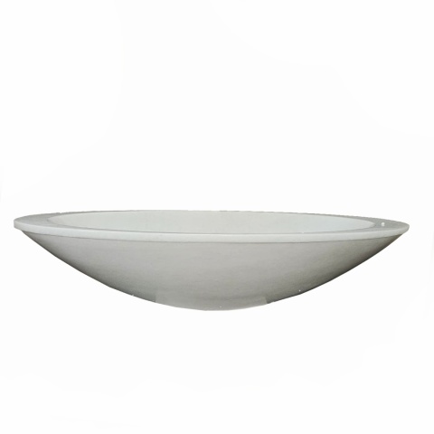 Umywalka marmurowa z białego marmuru Snow White w rozmiarze 13,5x37,5x61 cm, wykończenie polerowane