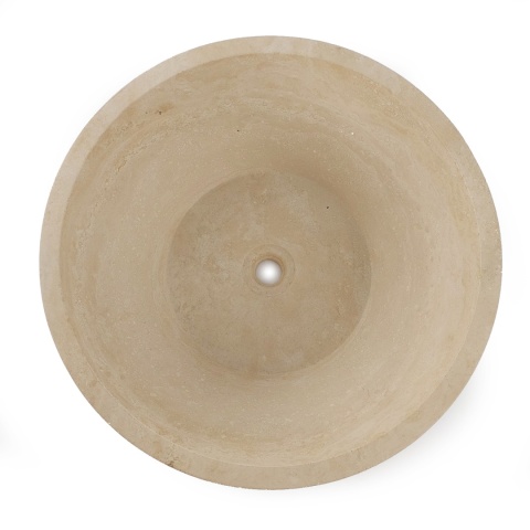 Umywalka trawertynowa Classic Light ø 43 cm