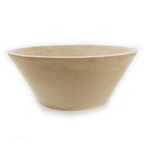 Umywalka trawertynowa Classic Light ø 43 cm